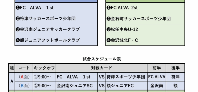 4月29日（水祝）キシスポ金沢「1DayCup」開催！